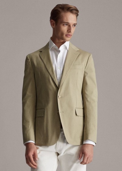 Men's Ralph Lauren Hadley Twill Suit Jacket | 916403CAY